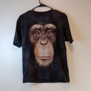 The Mountain Chimp T Shirt All Over Print Giant Face Men's Sz XL Unisex NICE!